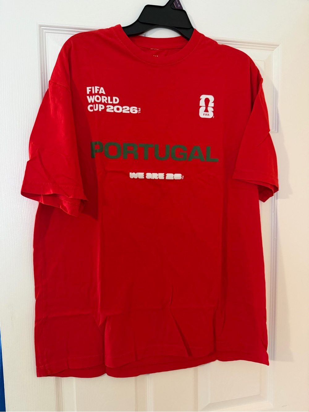 Portugal FIFA World Cup 2026 Red Supporter Tee NWOT